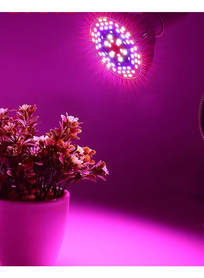 LED نمو المصباح الضوئي,50W مصباح مصباح النبات مع 78LEDs للنباتات الداخلية,E27 المقبس,تنمو المصباح للحديقة الدفيئة الهيدروبونية الداخلية عصيرة - Image 2